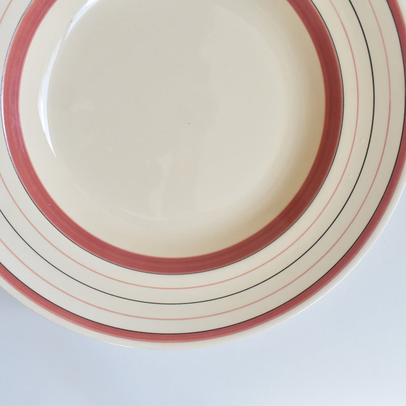 Vintage Deep Plate, Longchamp Pattern (High Contrast) A