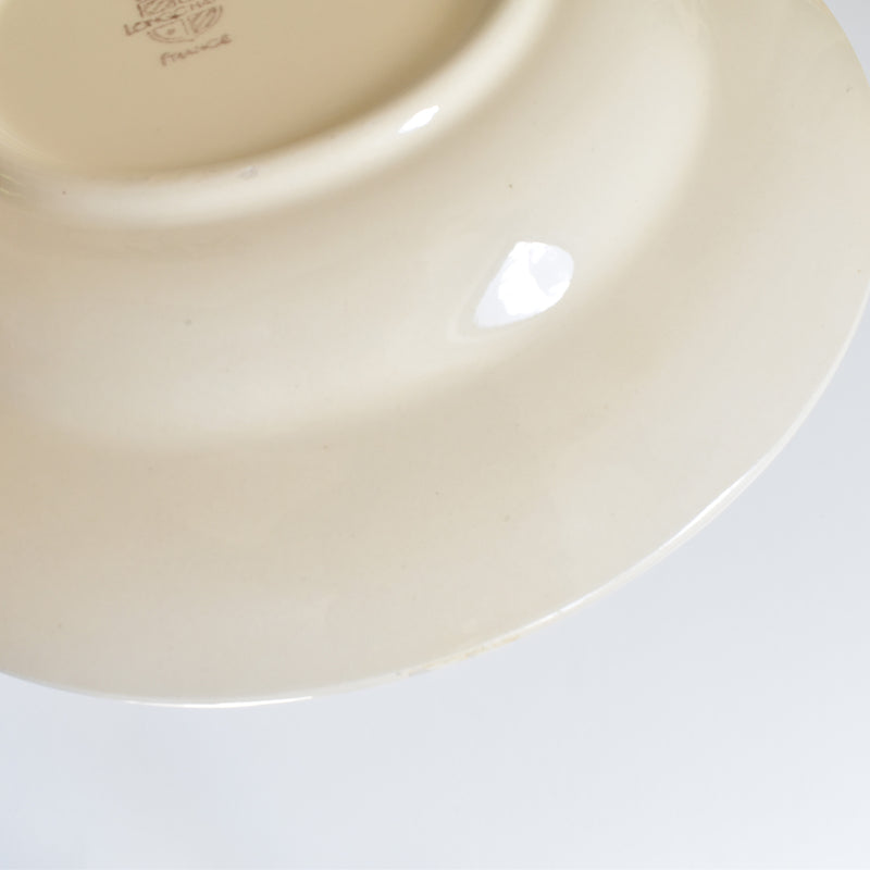 Vintage Deep Plate, Longchamp Pattern (High Contrast) B