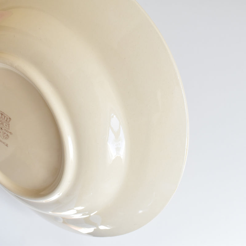 Vintage Deep Plate, Longchamp Pattern (High Contrast) B