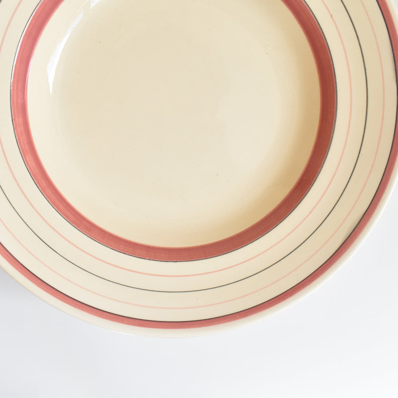 Vintage Deep Plate, Longchamp Pattern (High Contrast) B