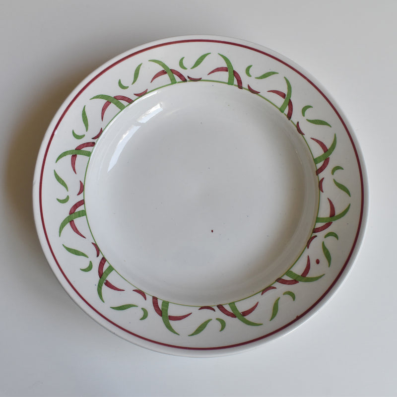 ヴィンテージ深皿 K&Gリュネヴィル Vert & Rouge A