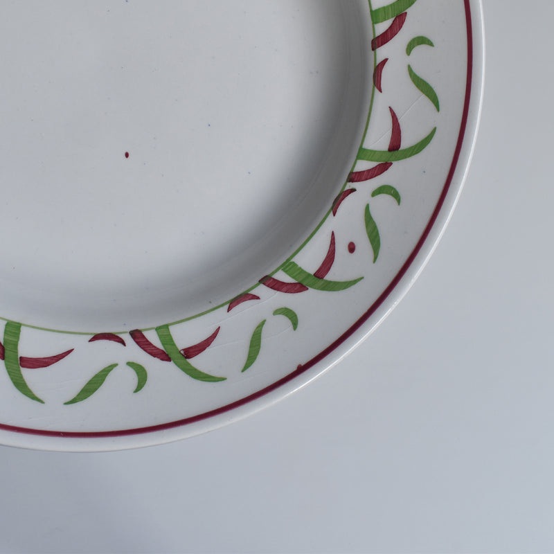 ヴィンテージ深皿 K&Gリュネヴィル Vert & Rouge A