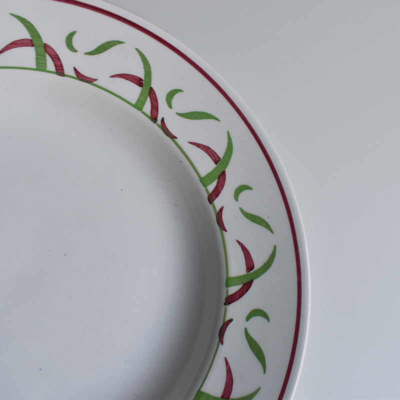 ヴィンテージ深皿 K&Gリュネヴィル Vert & Rouge A