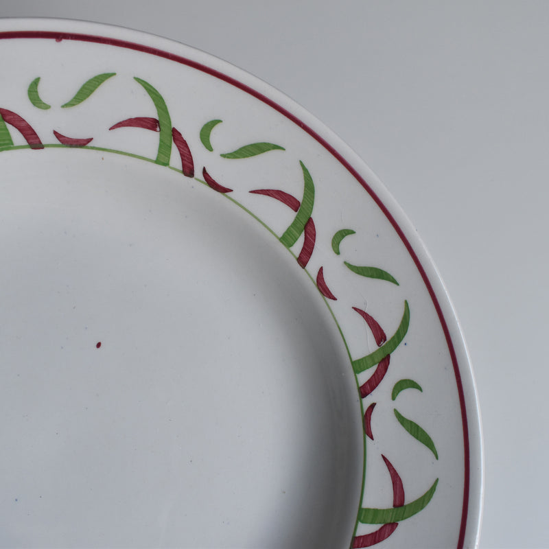 ヴィンテージ深皿 K&Gリュネヴィル Vert & Rouge A