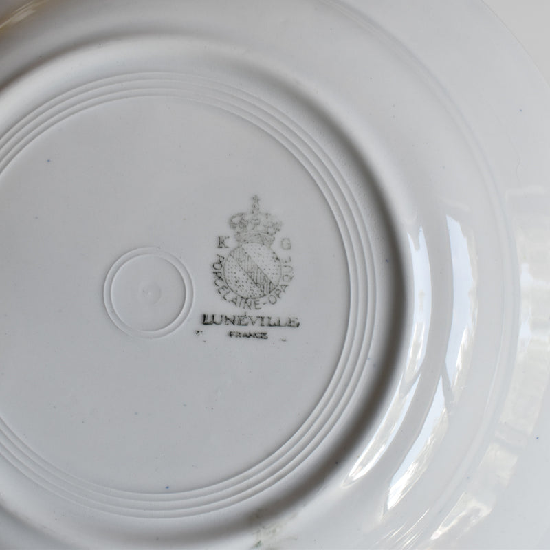 ヴィンテージ深皿 K&Gリュネヴィル Vert & Rouge A