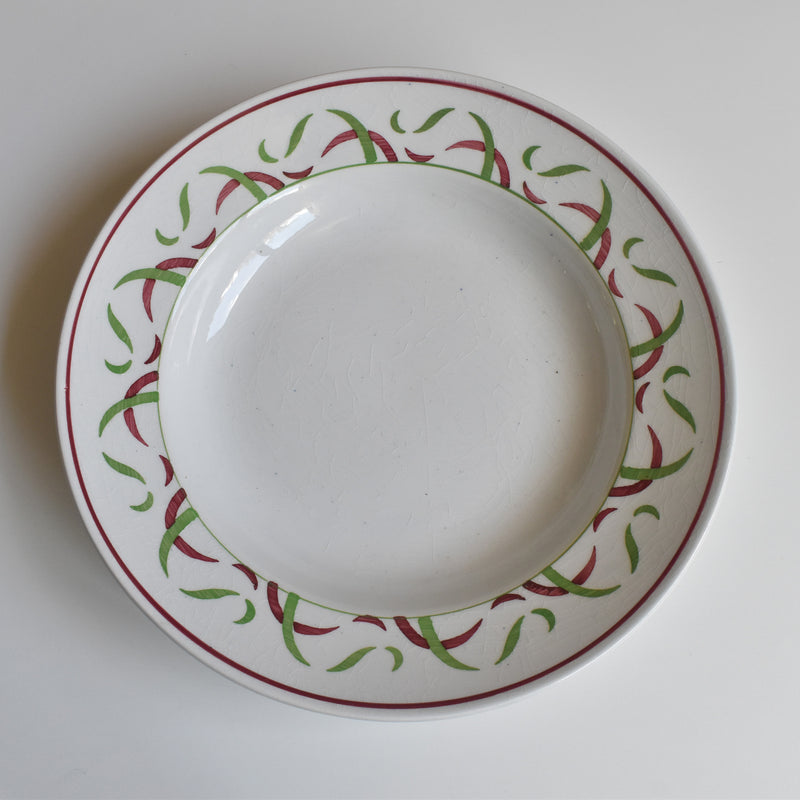 ヴィンテージ深皿 K&Gリュネヴィル Vert & Rouge C
