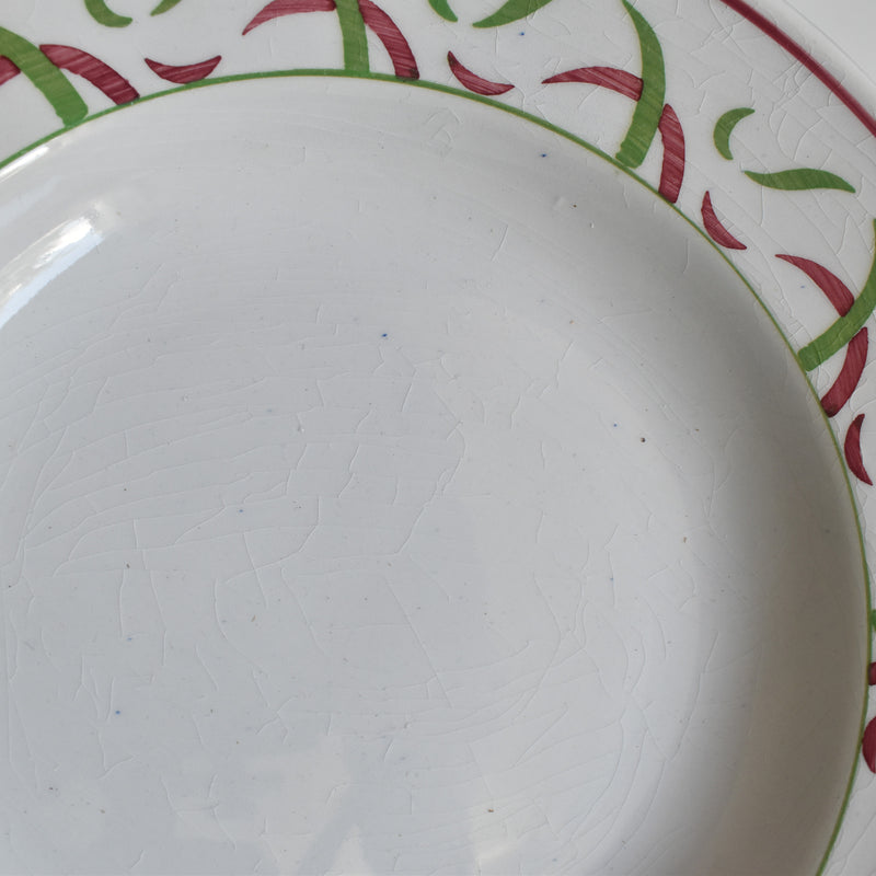 ヴィンテージ深皿 K&Gリュネヴィル Vert & Rouge C