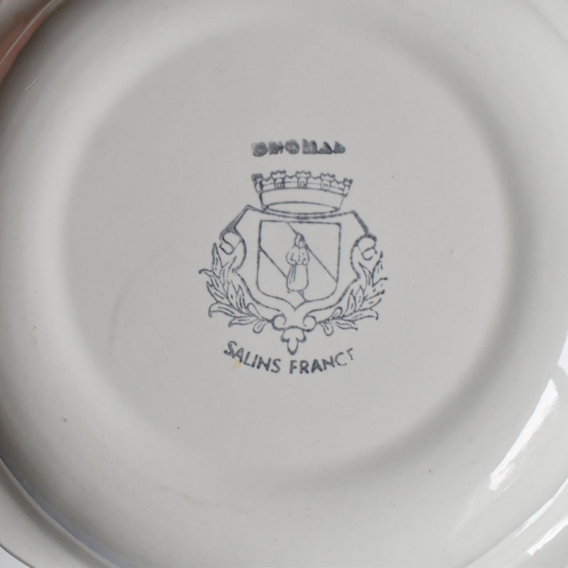 Vintage Deep Dish Saran White B