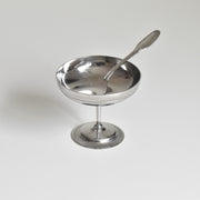 ヴィンテージ ステンレス アイスクリームクープとスプーン