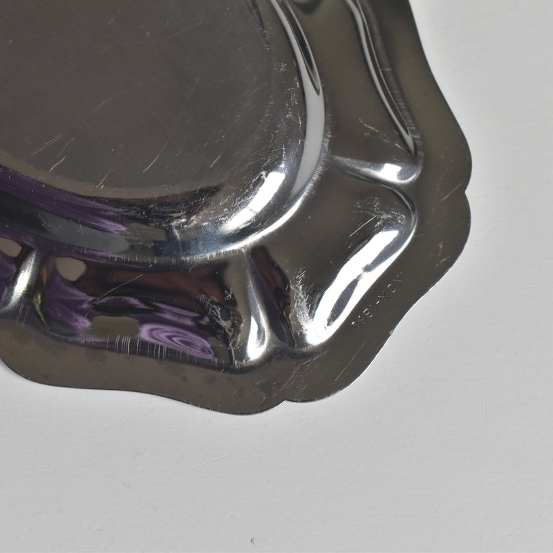 Vintage Stainless Steel Serving Dish