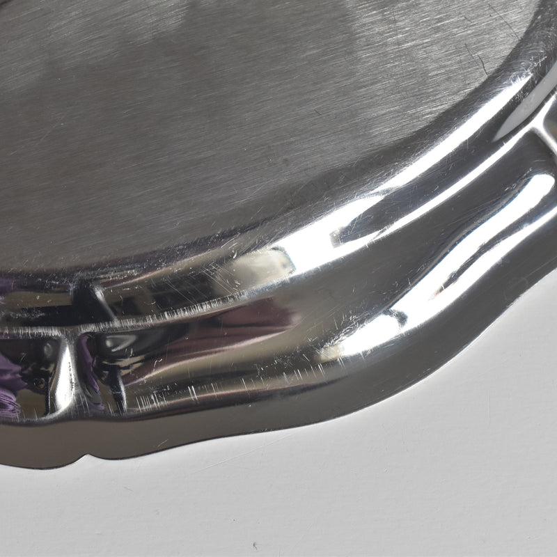 Vintage Stainless Steel Serving Dish