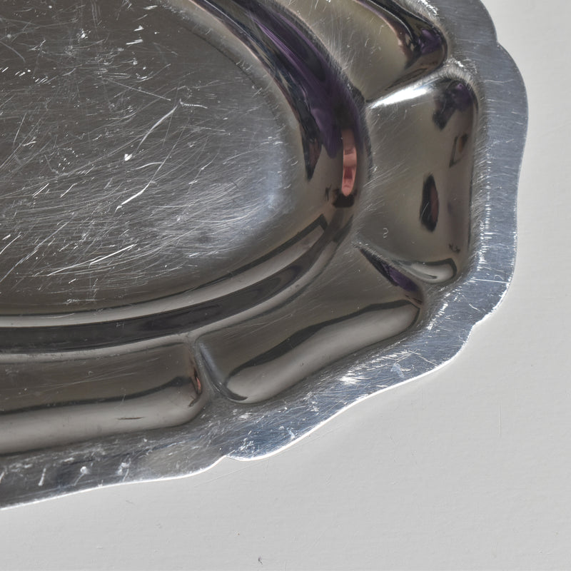 Vintage Stainless Steel Serving Dish