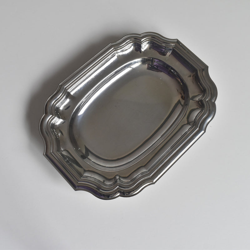 Vintage Stainless Steel Serving Dish - JEAN COUZON MAZARIN