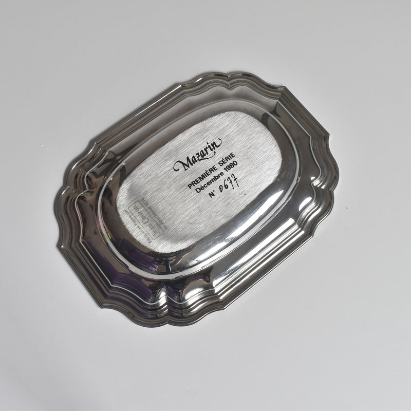 Vintage Stainless Steel Serving Dish - JEAN COUZON MAZARIN