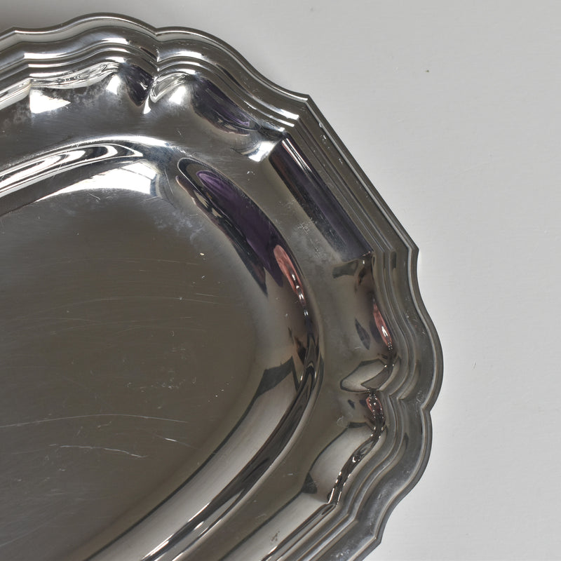 Vintage Stainless Steel Serving Dish - JEAN COUZON MAZARIN