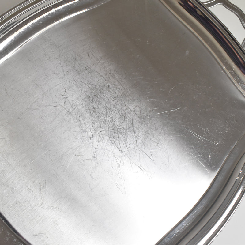 Vintage Stainless Steel Serving Tray