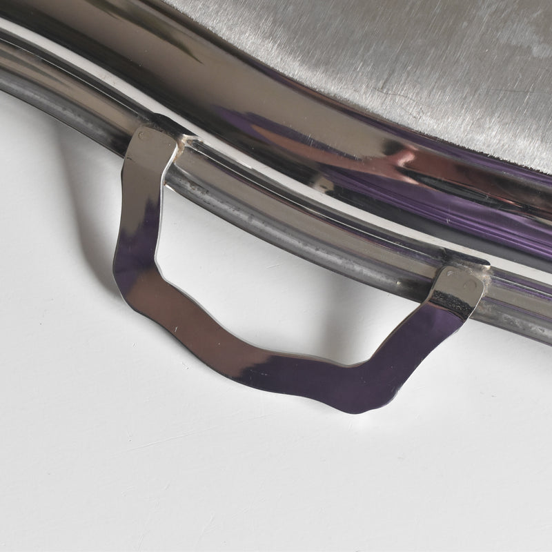 Vintage Stainless Steel Serving Tray