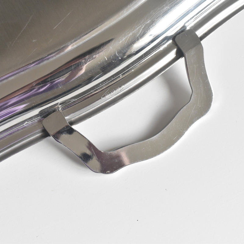 Vintage Stainless Steel Serving Tray