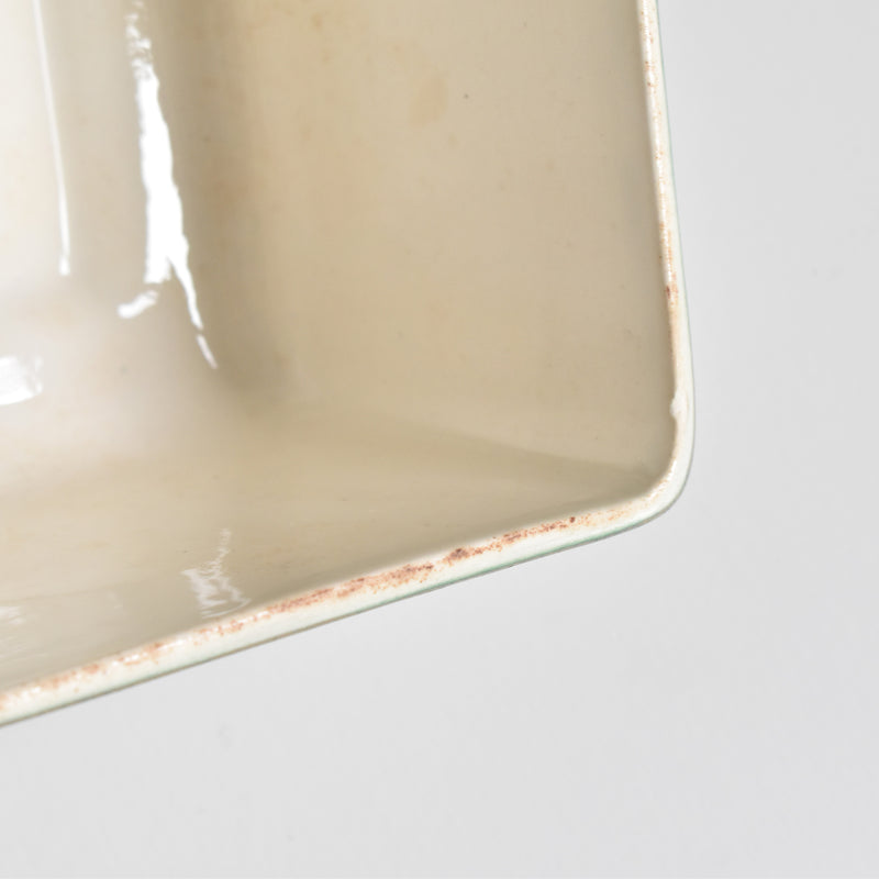 Vintage Box Digoin & Sarreguemines White & Green