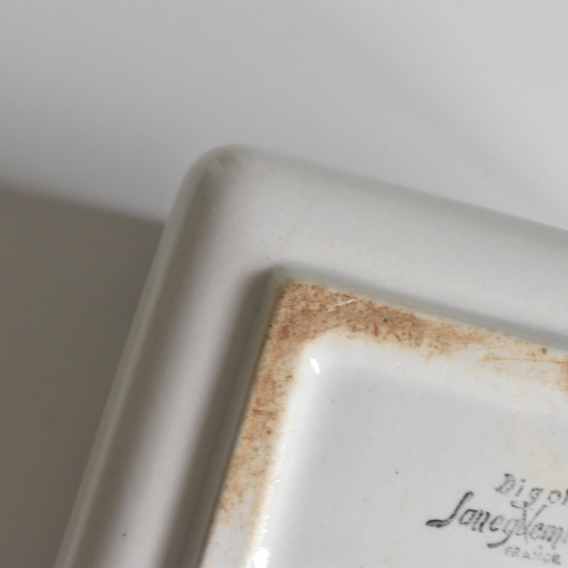 Vintage Box Digoin & Sarreguemines White & Green