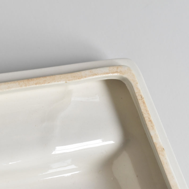Vintage Box Digoin & Sarreguemines White & Green