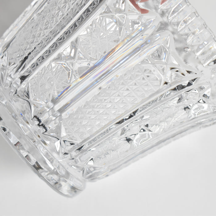 ヴィンテージクリスタルガラス シュガーポット ボヘミアン