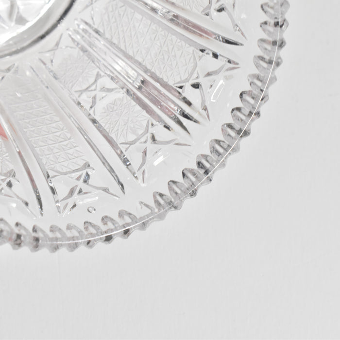 ヴィンテージクリスタルガラス シュガーポット ボヘミアン