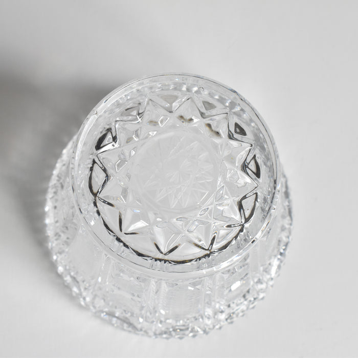 ヴィンテージクリスタルガラス シュガーポット ボヘミアン