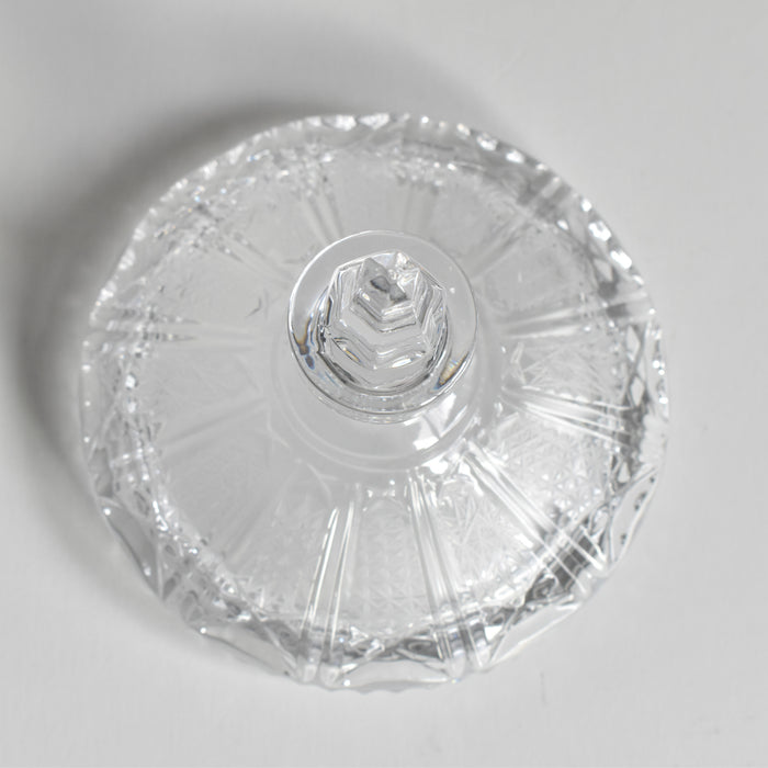 ヴィンテージクリスタルガラス シュガーポット ボヘミアン