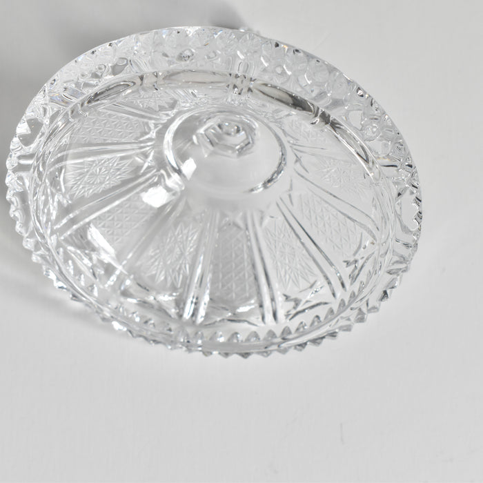 ヴィンテージクリスタルガラス シュガーポット ボヘミアン