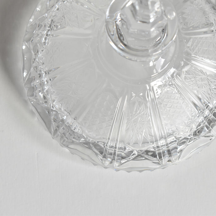 ヴィンテージクリスタルガラス シュガーポット ボヘミアン