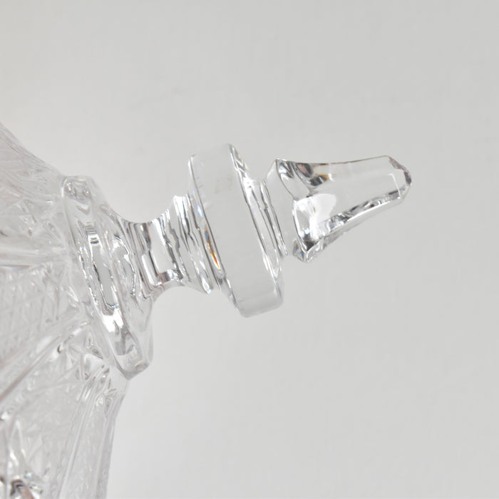 ヴィンテージクリスタルガラス シュガーポット ボヘミアン