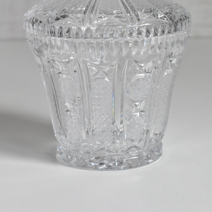 ヴィンテージクリスタルガラス シュガーポット ボヘミアン