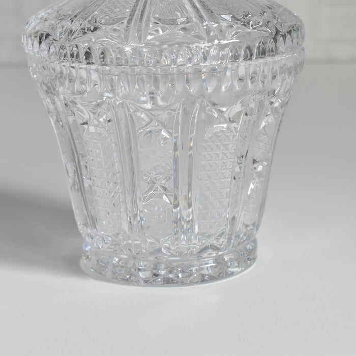 ヴィンテージクリスタルガラス シュガーポット ボヘミアン