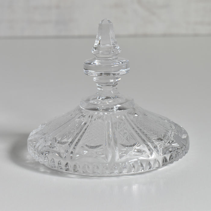 ヴィンテージクリスタルガラス シュガーポット ボヘミアン