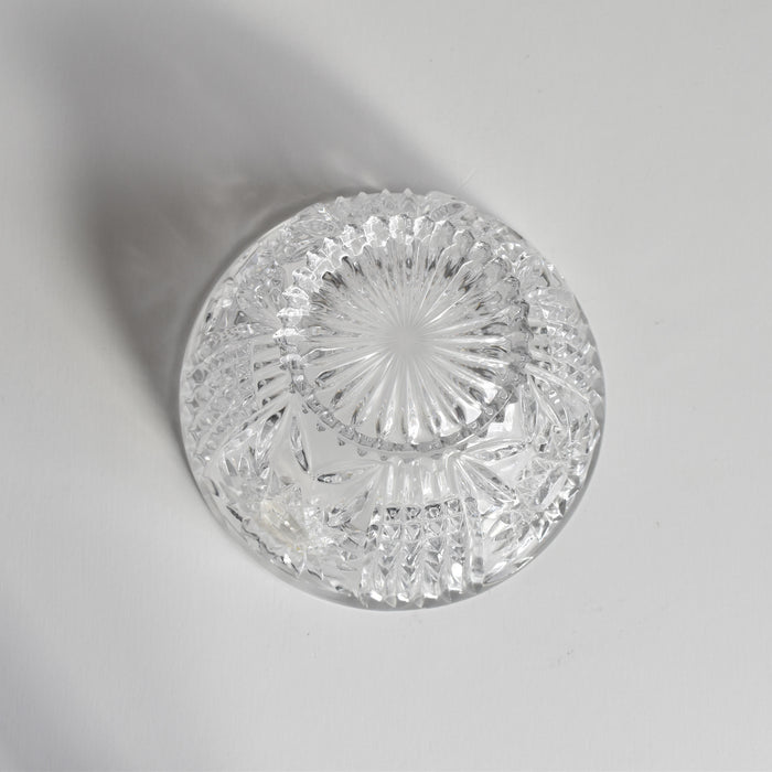 ヴィンテージクリスタルガラス＆金属 シュガーポット