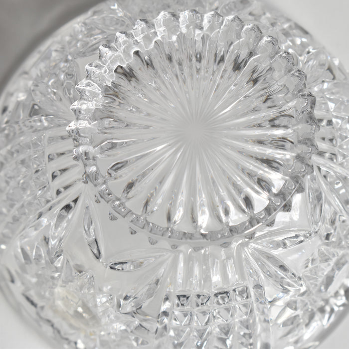 ヴィンテージクリスタルガラス＆金属 シュガーポット