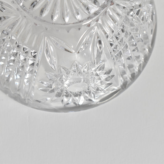 ヴィンテージクリスタルガラス＆金属 シュガーポット