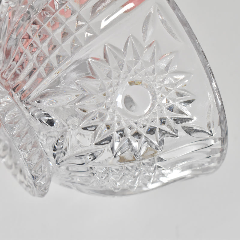 ヴィンテージクリスタルガラス＆金属 シュガーポット