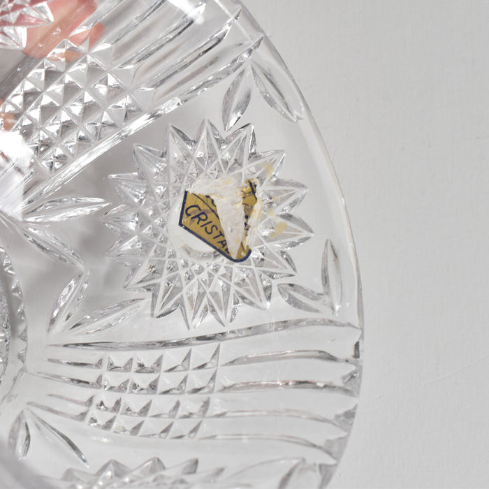 ヴィンテージクリスタルガラス＆金属 シュガーポット