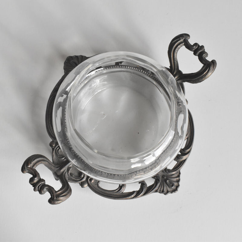 ヴィンテージ ガラス＆金属 ボックス