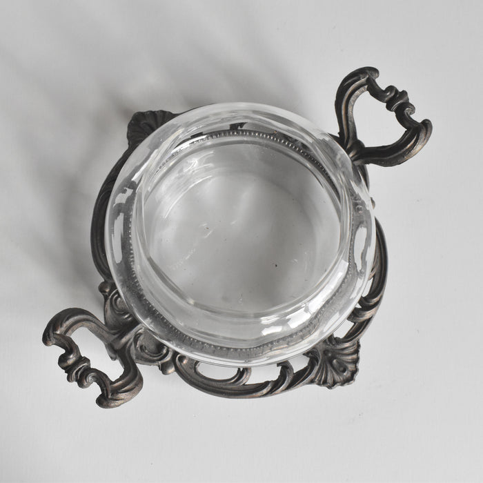 ヴィンテージ ガラス＆金属 ボックス