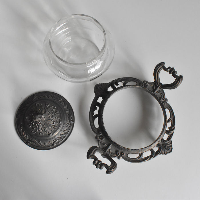 ヴィンテージ ガラス＆金属 ボックス