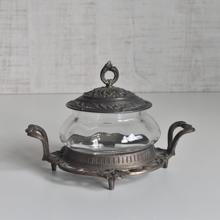 ヴィンテージ ガラス＆金属 ボックス