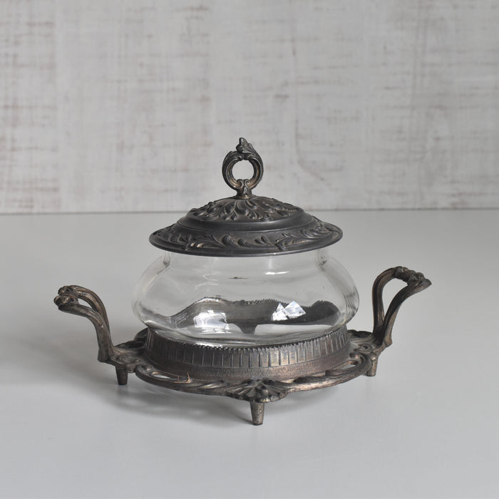 ヴィンテージ ガラス＆金属 ボックス