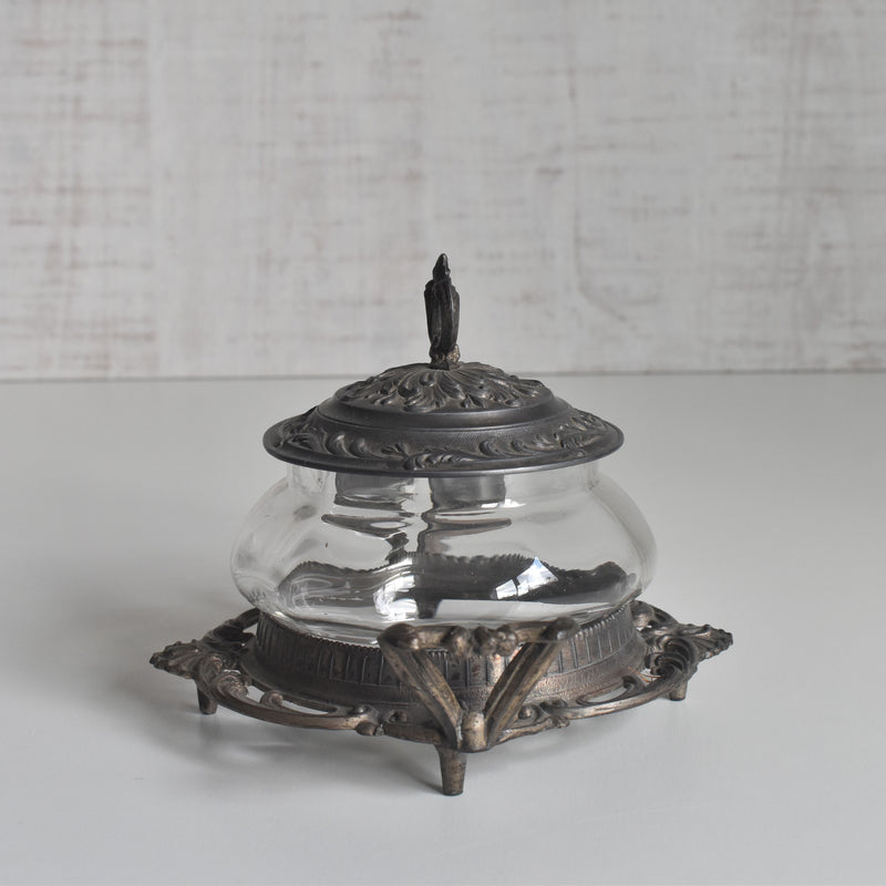 ヴィンテージ ガラス＆金属 ボックス