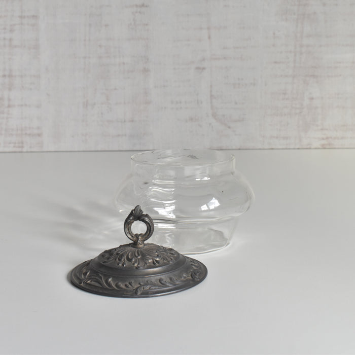 ヴィンテージ ガラス＆金属 ボックス