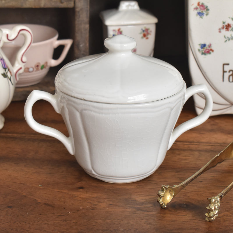 ヴィンテージシュガーポット ホワイト