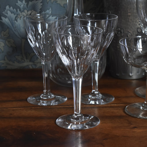 ヴィンテージクリスタルガラス　ワイングラス ヴァル・サン・ランベール NESTOR HAMLET (ネストールハムレット）