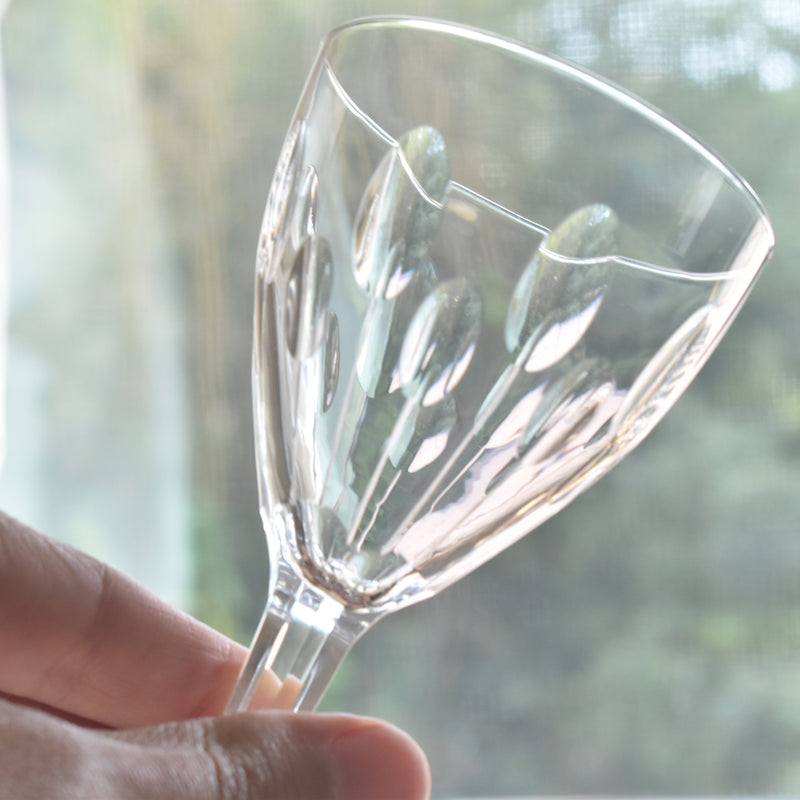 Vintage Crystal Glass Wine Glass Val Saint Lambert NESTOR HAMLET